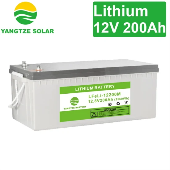 5 Years Warranty 8000 Cycle Times Life 12V 200ah LiFePO4 Lithium Ion Phosphate Rechargeable Battery for Solar System UPS Car