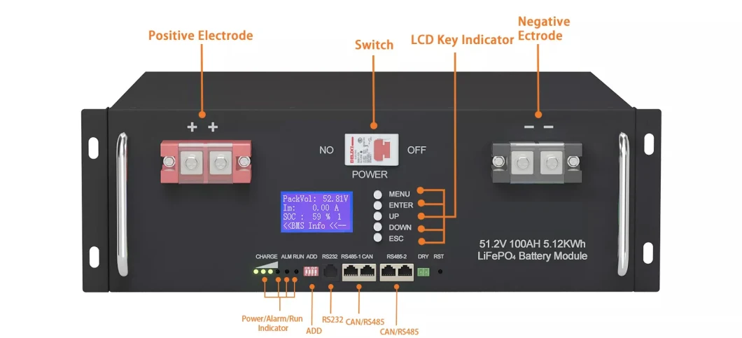 Deep Cycle Energy Storage Batteries 51.2V 10kwh 20kwh 30kwh 50kwh 5kwh LiFePO4 12V 48V Lithium Ion 100ah 200ah Powerwall Solar Battery System Akku